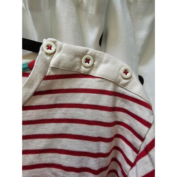 Boden 13-14Y striped lion crown embroidered front pocket long sleeve shirt - Picture 4 of 8